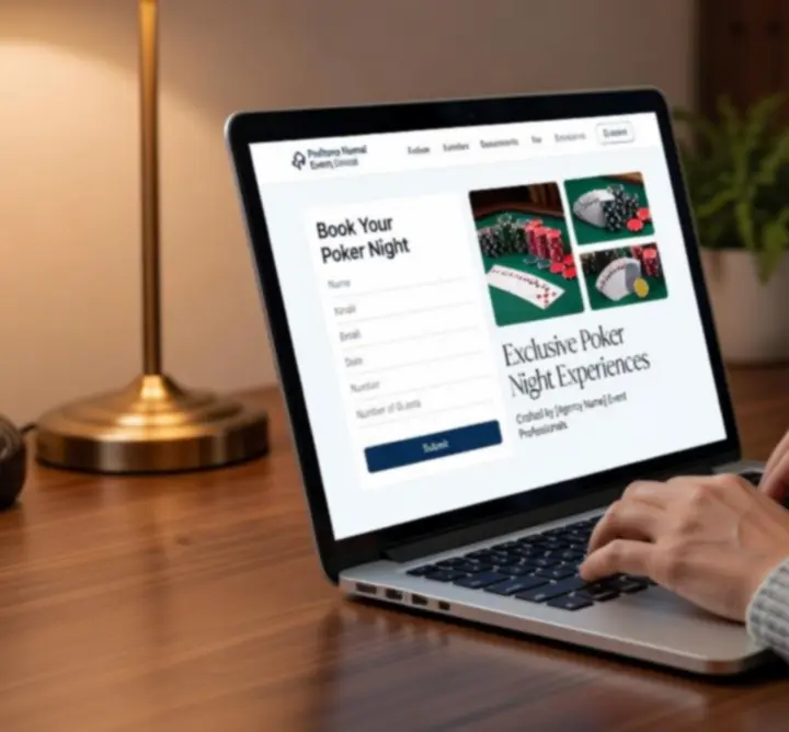 Proces rezerwacji wieczoru pokerowego 