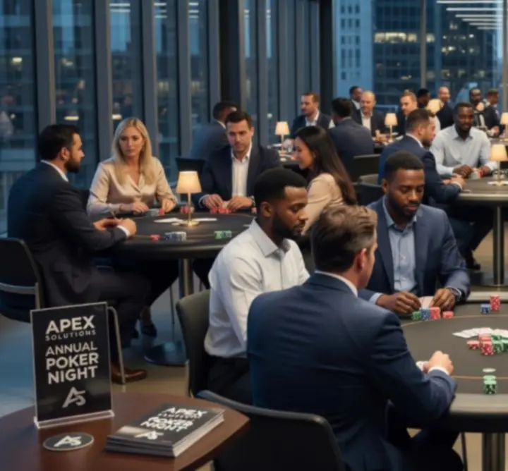 Impreza firmowa zorganizowana w formule wieczoru pokerowego